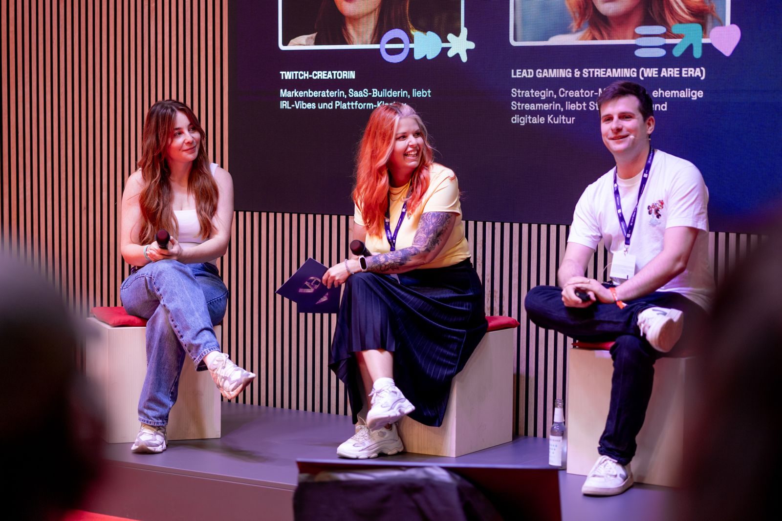 Verena im Panel-Talk von We Are Era auf der Gamescom